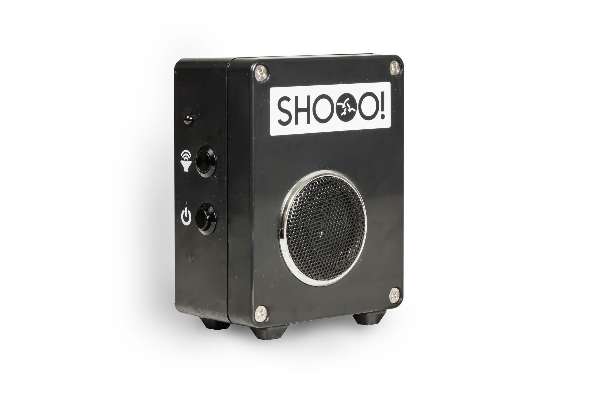 SHOOO Heron Deterrent for Ponds. Heron Scarer. The Effective Heron Decoy Alternative. Uses Natural Distress and Predator Calls. Battery Operated with No Trailing Leads