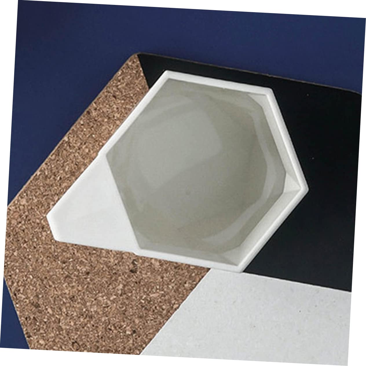 RORPOIR Creative Geometric Bathroom Toothbrush Cup with Handle Simple Plastic Tumbler for Mouthwash Water Juice Versatile Multi-use Drinking Cup White