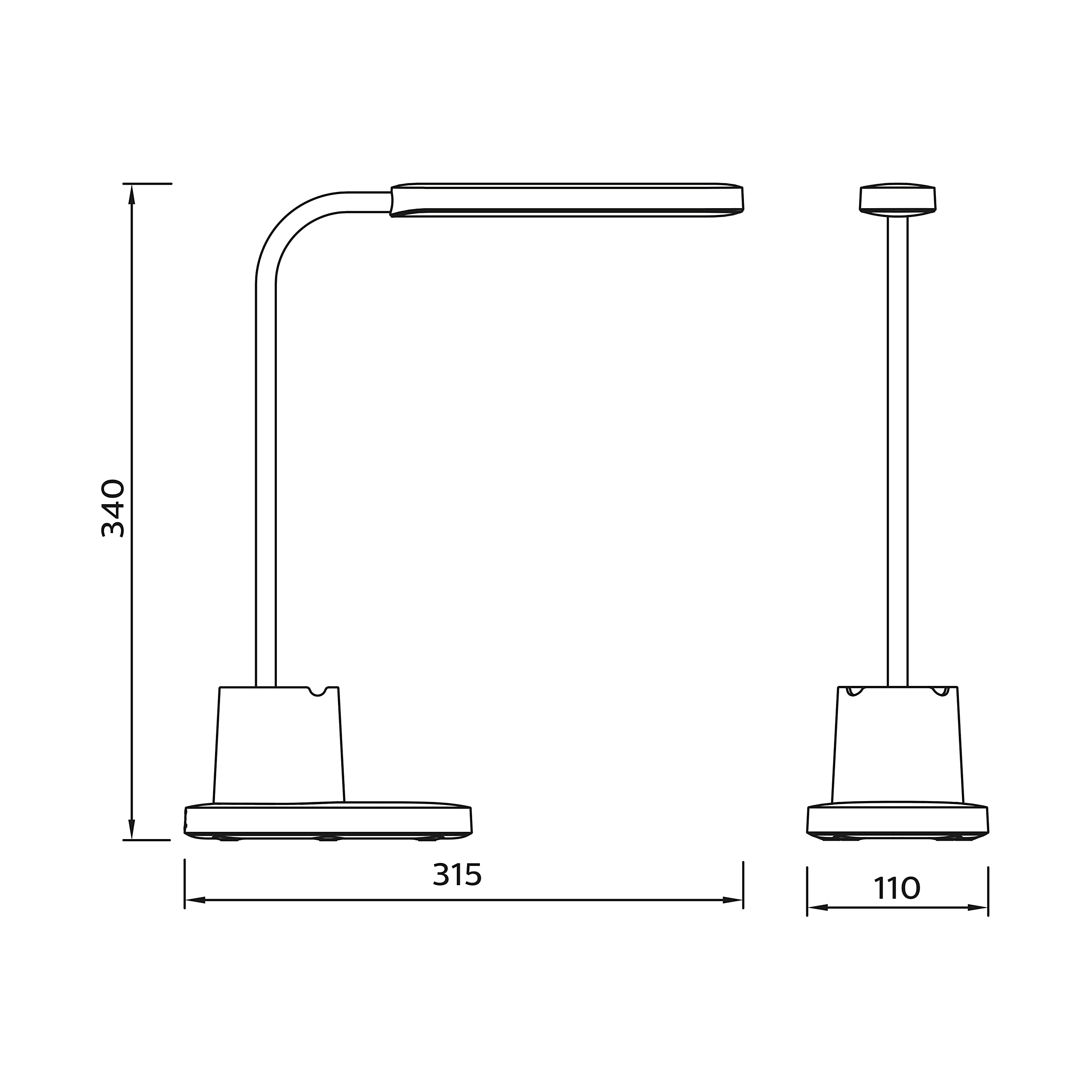 Philips LED Lampka biurkowa Performance Bucket DSK214, 8 W, 3000-5700 K, biała, możliwość przyciemniania, USB