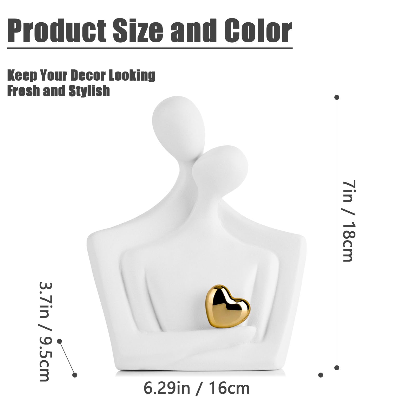 Scultura Pensatore Moderna In Resina - Decorazione Astratta Colorata Per Casa E Ufficio - Foto 4