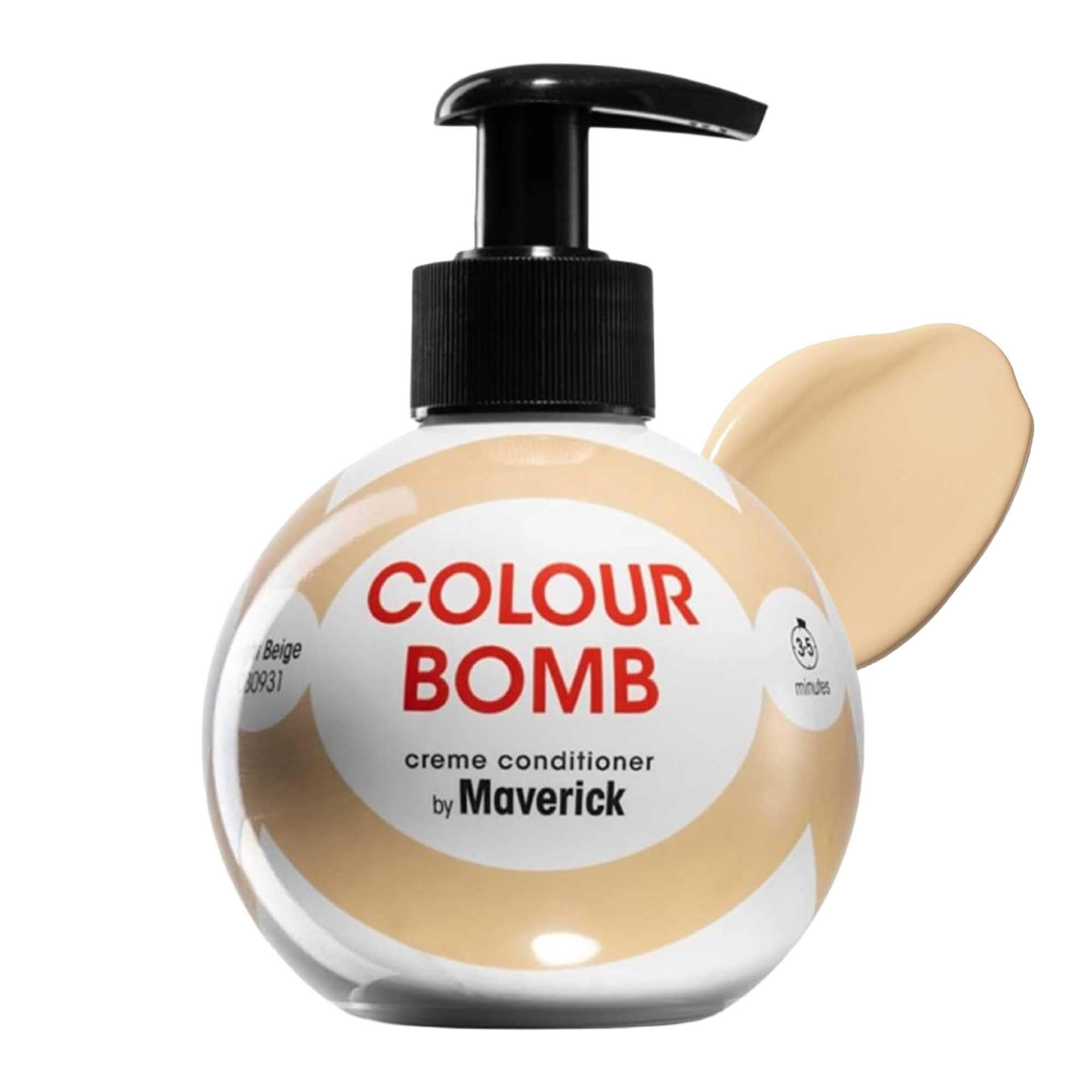 Colour Bomb Light Beige for Dark Blonde Hair Colour Depositing Conditioner 250ml – Vibrant Gloss & Shine, Softening & Nourishing Colour Refresh Treatment, No Mix, Vegan, Ammonia & Peroxide Free
