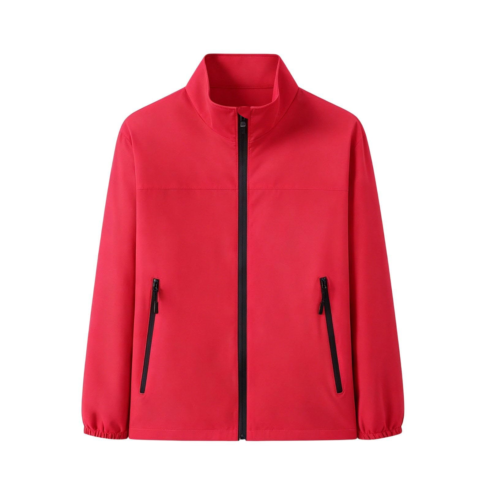 Generico Giacca a Vento Donna Sport Giacca Impermeabile Antipioggia Leggera Giacche a Vento Lungo Antivento Trench Impermeabile Cappotto con Cappuccio Raincoat per All'aperto Campeggio Trekking