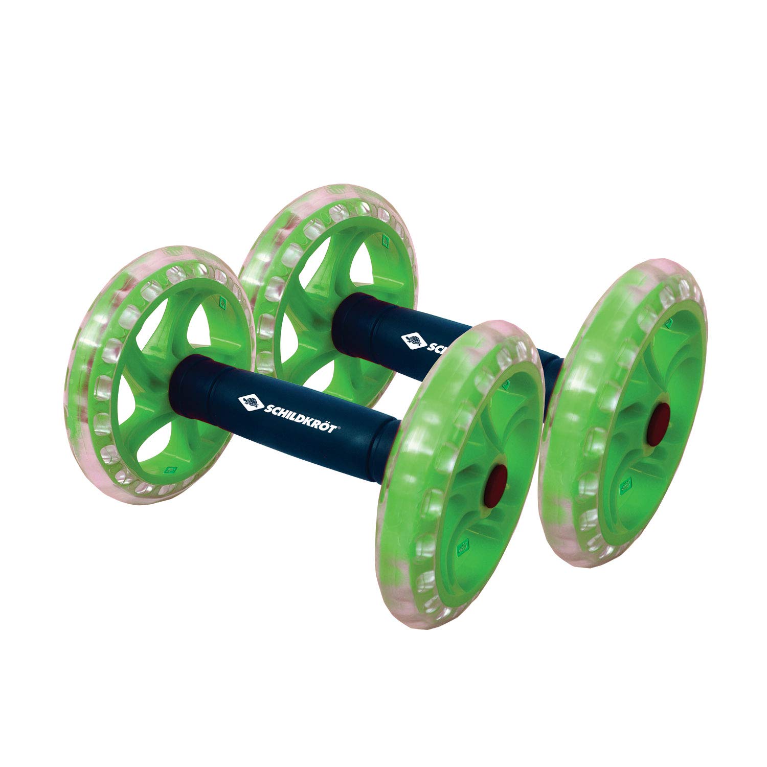 Schildkröt Set Dual Roller, 2 Roues Abdominales, Nouvelle Version avec Roulement à Boules, Entraîneur Abdominal