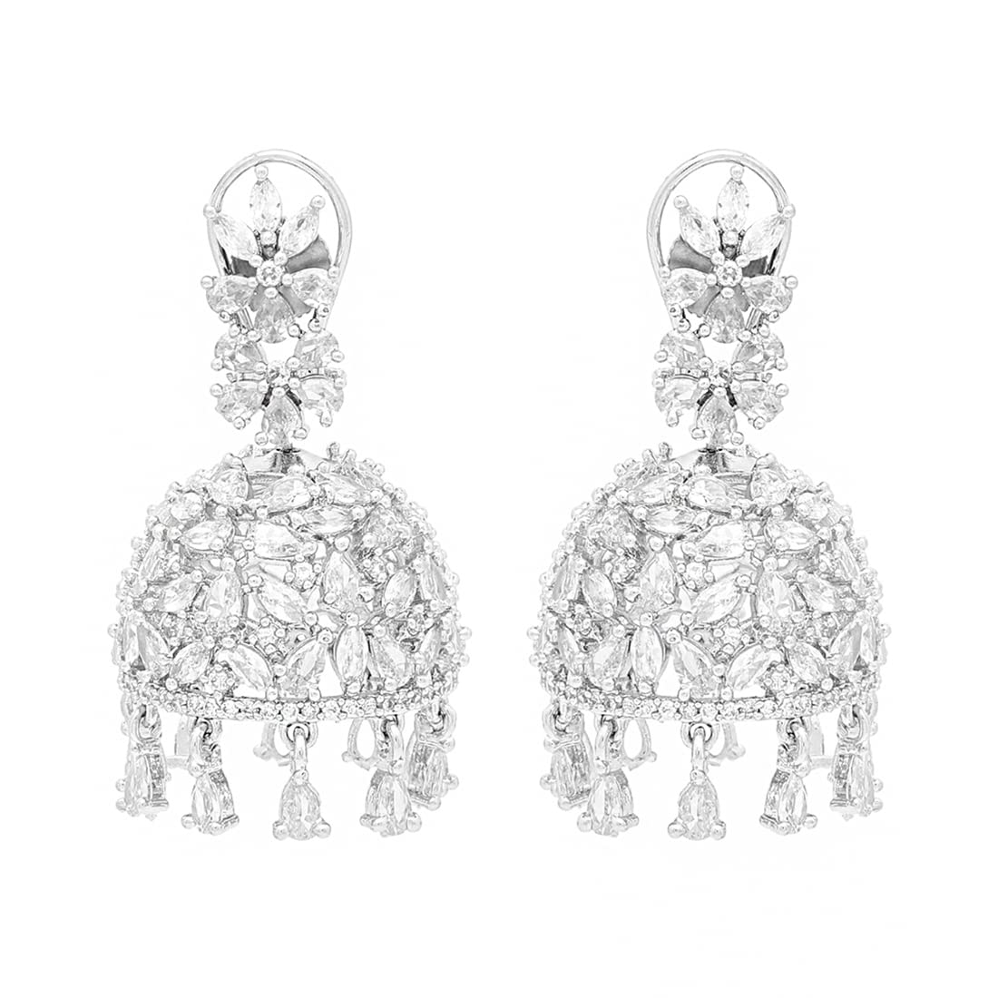 Yellow Chimes American Diamond Earrings for Women Rosegold Plated High Grade Authentic White AD Studded Jhumka/Jhumki Earrings for Women and Girls. (B0B2PTFKYP) Amazon Price History, Amazon Price Tracker