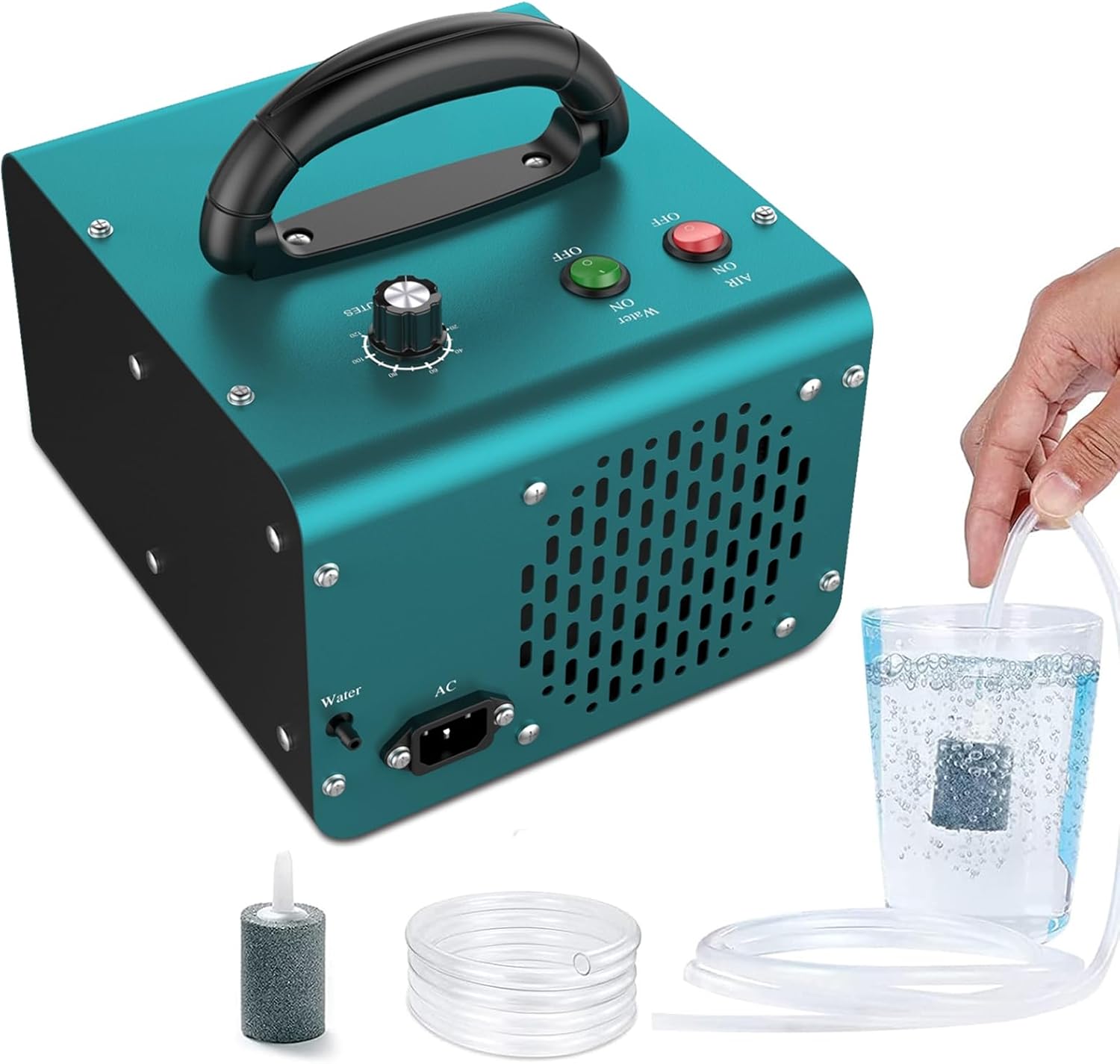 AOBOCO Ozone Machine with Air & Water Modes 28,000mg/h - High Capacity Home & Industrial & Commercial Ozone Machine for Car,House,Room,and Pets