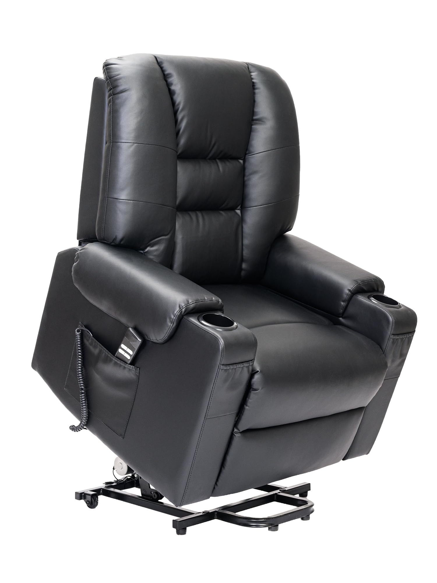 POLTRONE ITALIA Bonny Detraibile 19% Poltrona Relax Alzapersona 2 motori, reclinazione indipendente schienale pediera. Vibromassaggio Seduta indeformabile Nero