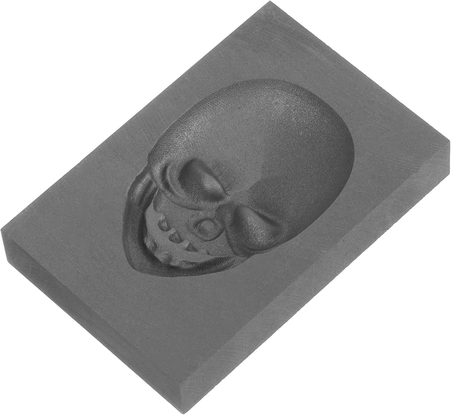 Skull 3D Graphite Molds Molds Crucible Casting Mould Metal Casting Gold Melting Silver Bar Metal Dies Graphite for Skeleton Gold Model