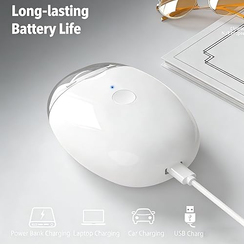 Miniatura 2 de Molinillo de uñas automático universal, portátil 3 en 1 con luz LED y 3 velocidades, cortador de uñas automático silencioso de 360 y recortador de