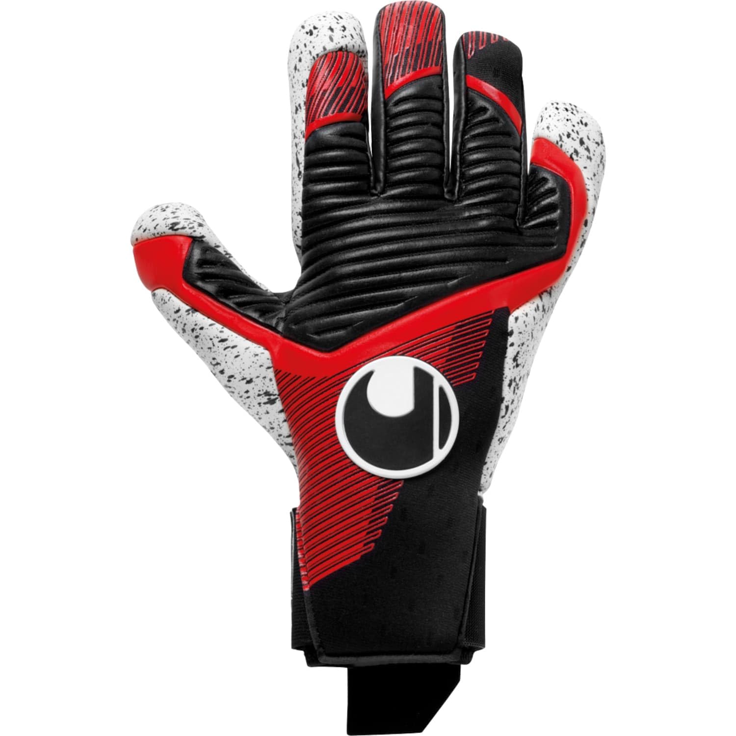 uhlsport Powerline Supergrip+ HN Guanti da portiere di calcio per bambini e uomini, guanti da portiere, guanti da portiere con nuova formula di schiuma adesiva e massima aderenza