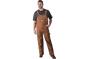 Walls Men's Duck Bib Overalls: Robust Protection for Work and Play