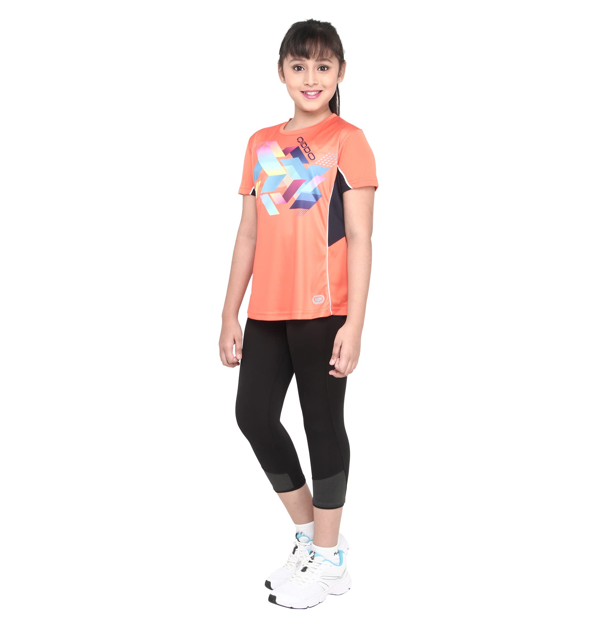 Qiddo Sports Girls' T-Shirt 6-7 Years (Pink) 3