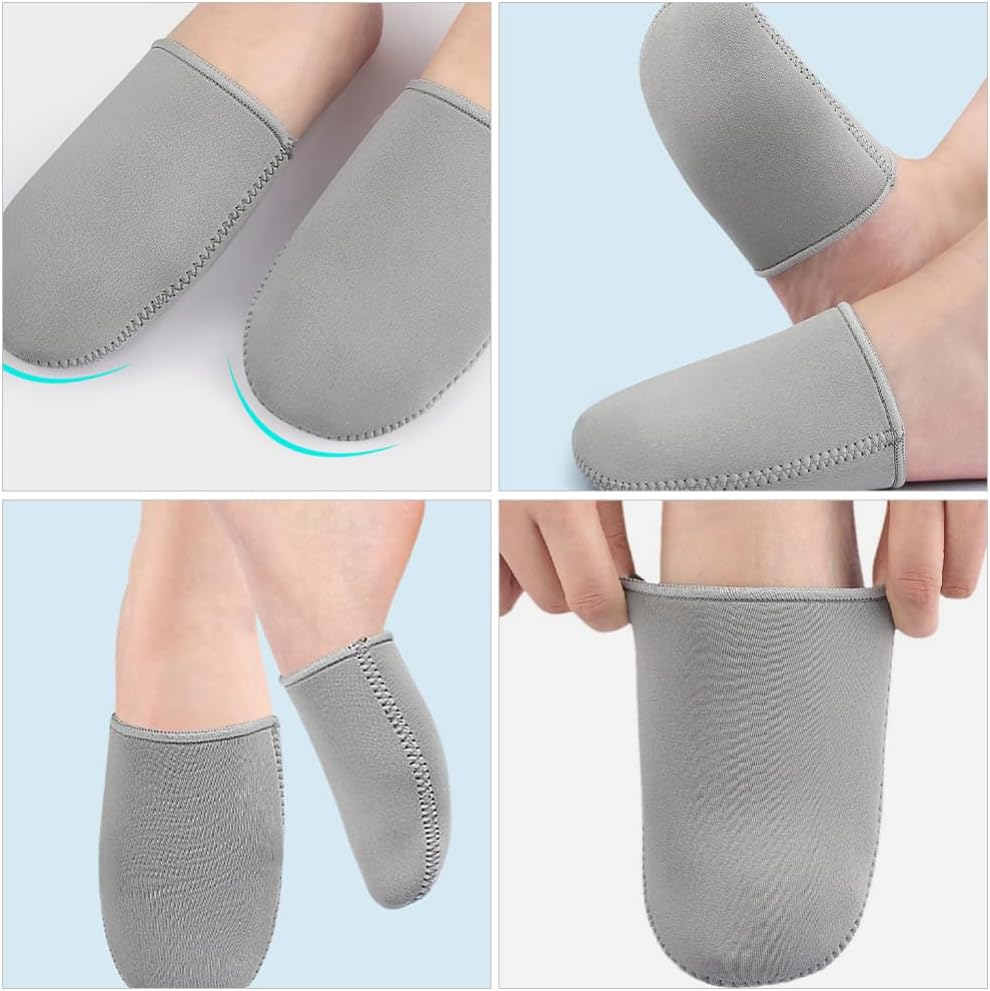 FRCOLOR 1pair Neoprene Half Toe Sleeve for Cycling and Running Splashproof Windproof Toe Warmer for Outdoor Activities Reduces Foot Pressure and Comfort