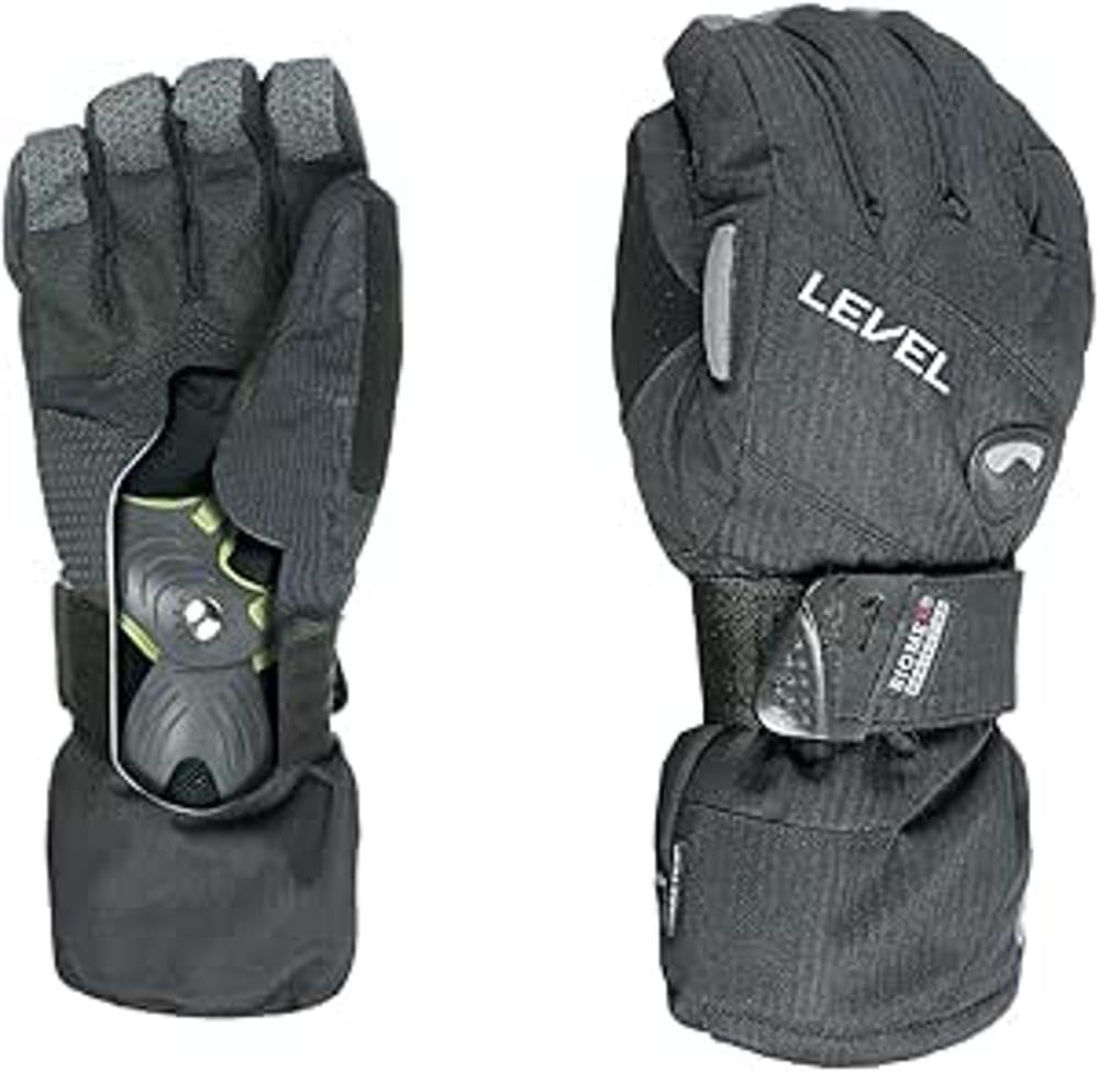 Level Half Pipe Gore-Tex - Guanti Sci e Snowboard Uomo con Polsino Regolabile, Guanti Invernali Termici Uomo Protettivi, Impermeabili e Traspiranti, Ideali sulla Neve e nella Stagione Fredda - 1 Paio