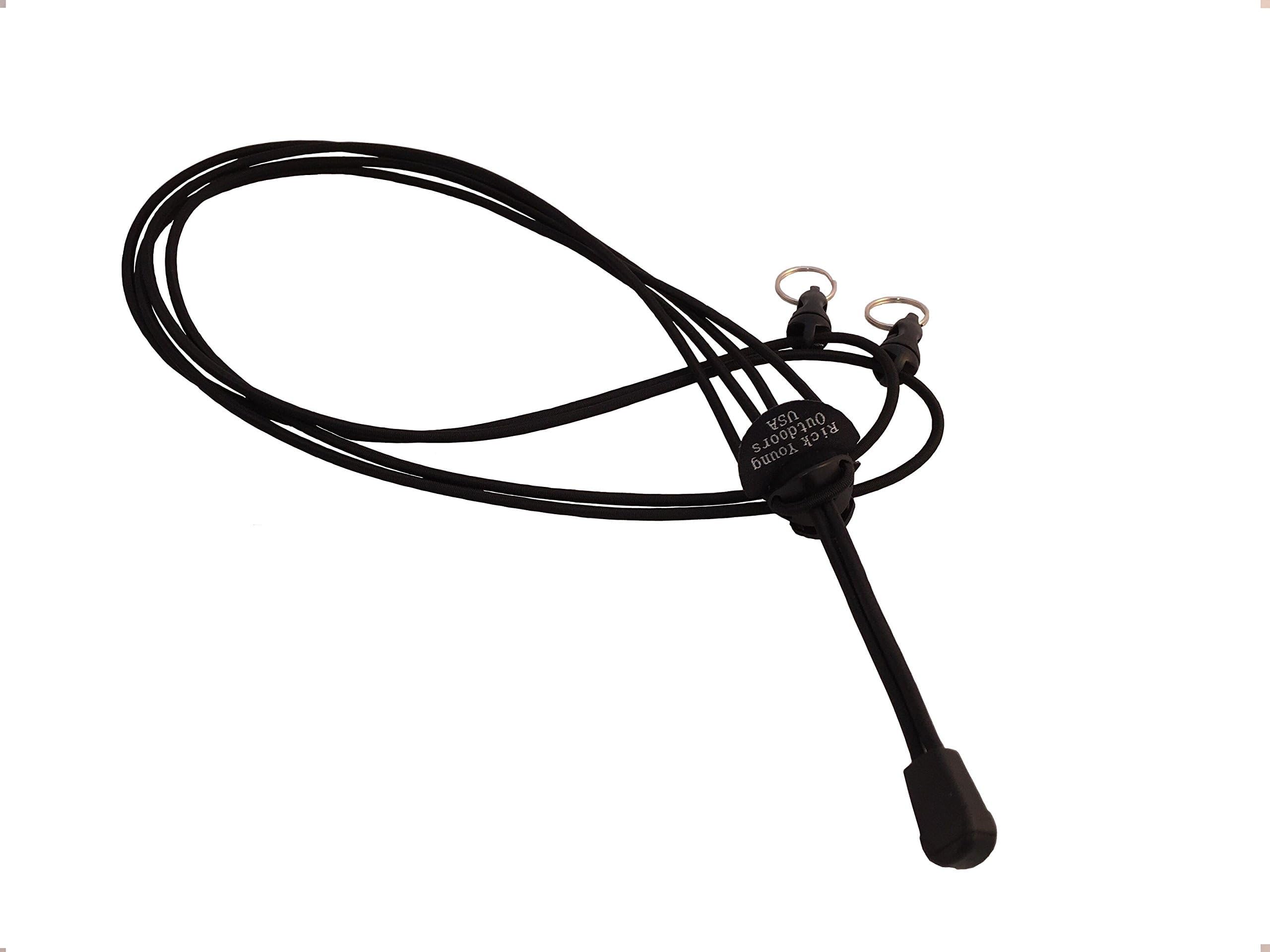 Premium Binocular Harness - Adjustable Chest Strap for Hunting, Birding & Hiking - Comfortable Waterproof Quick-Release System (Black)