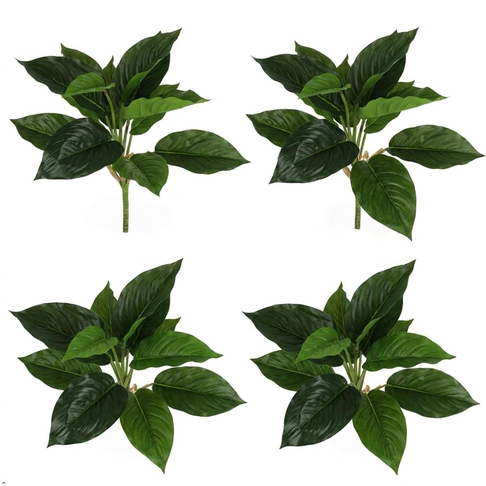 Feuilles d'hosta artificielles résistantes aux UV pour terrasse et jardin
