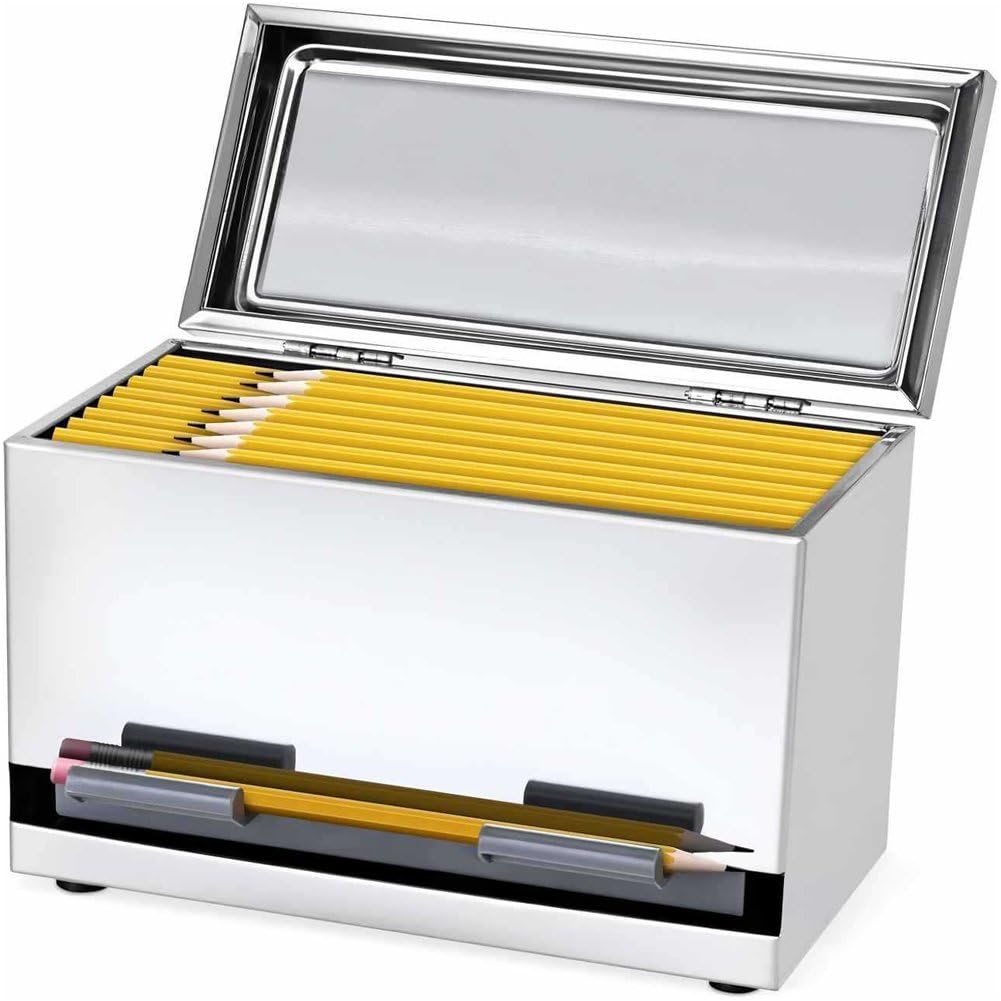 Dispensador De Lápices para Aula, Dispensador De Lápices De Acero Inoxidable para Profesores, Organizador Y Almacenamiento De Portalápices, Dispensadores De Lápices para Aula Y Oficina.