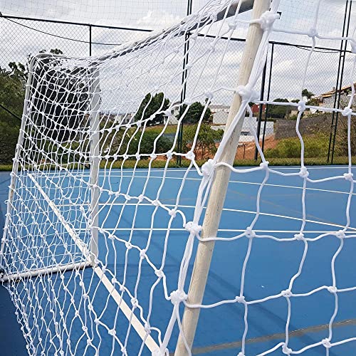 Par de Rede para Trave de Gol Futsal Fio 6 Nylon Futebol de Salão