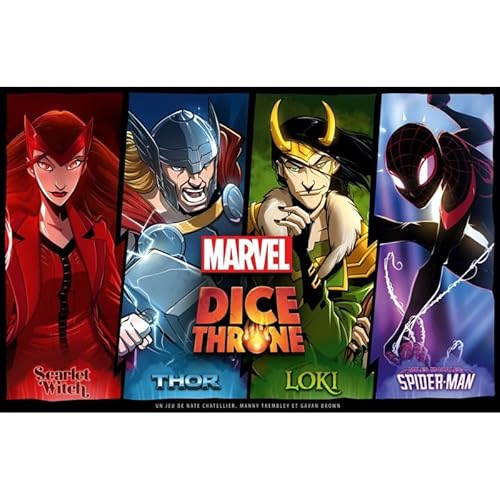 Lucky Duck Games Marvel Dice Throne Scarlet Witch Thor Loki Spider Man Jeu de Stratégie Jeu de Société A partir de 2 à 4 Joueurs 30 Minutes - vue 4