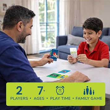 Qwicket Cricket Card Game | Cricket Gifts for Boys, Men & Women | Fun Family Card Game for Kids & Teens Ages 7+ | 2 Player Travel Game | Gift for Cricket Lovers