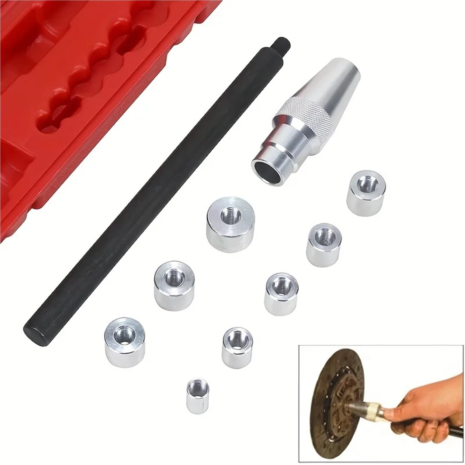 Kit centraggio Frizione Auto Strumento Calibrazione Frizione Auto 10 Pezzi Kit Correzione Foro Dell'allineatore Allineamento Universale Set Sostituzione Trasmissione Cuscinetto Mano