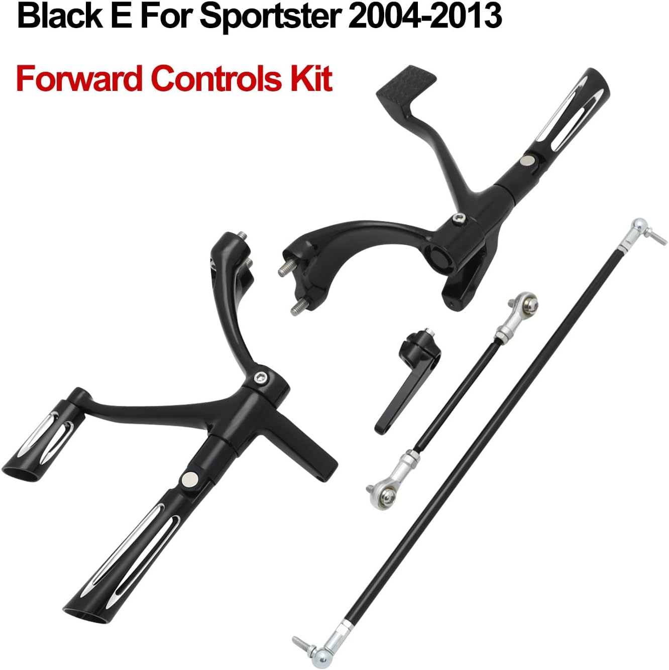 Motorcycle Forward Controls Complete Kit Pegs Levers Linkages for Harley 2004-2013 Sportster XL 883 1200 Forty Eight XL883 XL1200