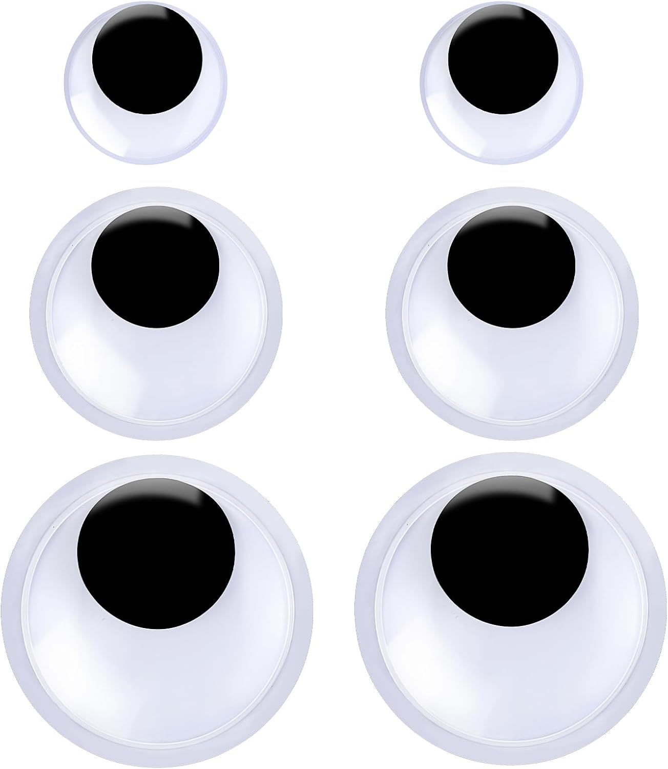 6 Pcs Large Googly Eyes Self Adhesive Craft Wiggle Eyes Giant