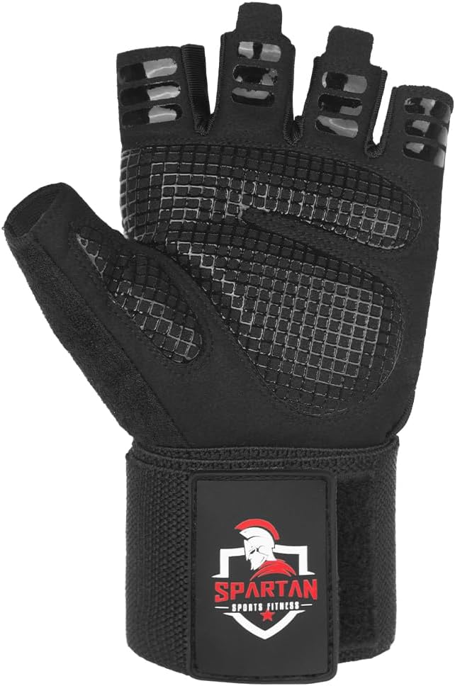 Spartan Weight Lifting Gym Workout Gloves with Wrist Support for Men & Women – Full Palm Protection, Breathable Non-Slip Grip for Training, Fitness, Crossfit, Pull Ups, Lifting, Gym, Exercise - Image 9