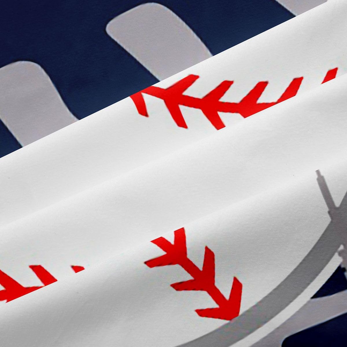 Erosebridal Basebal Team Curtain 42x84 inch for Boys Youth Men,Kids Baseball Window Curtains for Gift,Retro Sports Window Treatments,Ball Bat Patchwork Shades Drapes 2 Panels