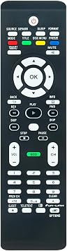 NF805UD Replace Remote Work for Magnavox TV 32MF301B/F7 19ME601B/F7 26MF301B/F7 40MF401B/F7 37MF301B/F7 19MF301B/F7 26MF321B/F7 22ME601B/F7 32MF301B 40MF401B 19ME601B 26MF301B 26MF321B 37MF301B
