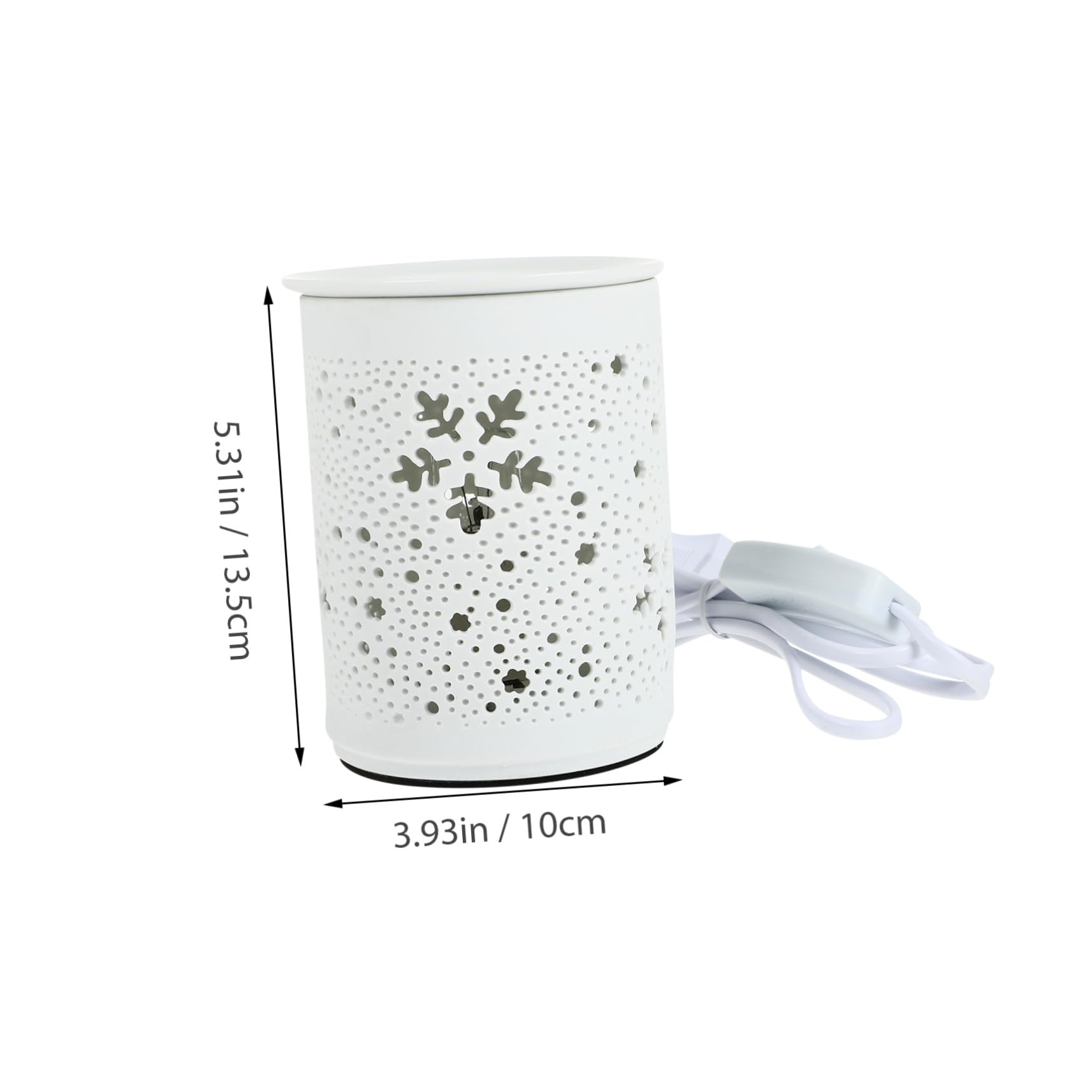 Elektrische Duftlampe aus Keramik mit Runder Form und 25 W Leistung Aromatherapie Brenner für Zuhause zum Entspannen und Dekorieren in Schlaf und Arbeitsräumen