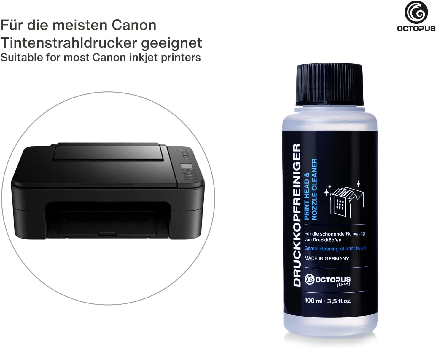 Printer compatible with Octopus Nozzle Cleaner