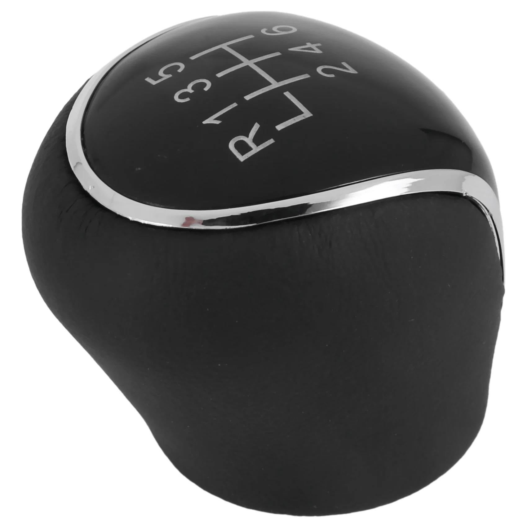 FHUWAZ Car Gear Knob for Mondeo IV S-MAX C-MAX Transit Focus MK3 MK4 Kuga NEW-6 Speed Car PU Leather Gear Shift Knob Lever
