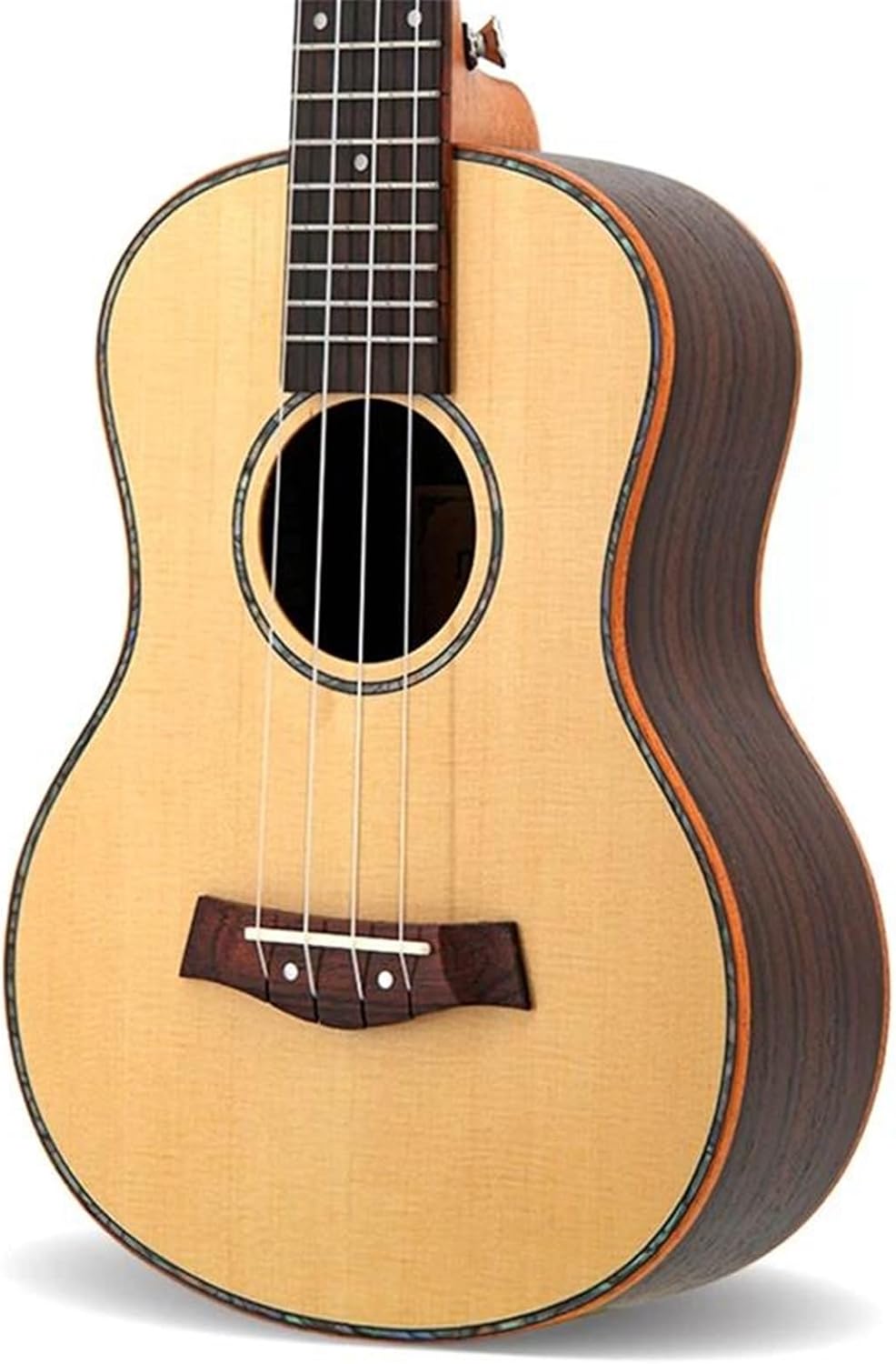 Adult Ukulele 26 Inch Ukulele Hawaiian Guitar Rosewood Back And Sides Acoustic Guitar Tenor Ukulele(A)
