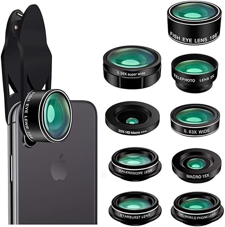 Amazon Co Jp スマホレンズ 9in1 レンズ9種類セット 038 インスタ映え カメラレンズキット クリップ カメラ Android Iphone Apple セルカレンズ カメラレンズ 自撮りレンズ 広角レンズ マクロ 顕微鏡 魚眼レンズ 望遠レンズ 偏光 交換レンズ ワイド 拡大レンズ スマホ