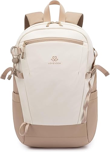 LOVEVOOK Mochila de viaje pequeña para mujer, mochila de senderismo resistente al agua con correa para el pecho, mochila informal ligera