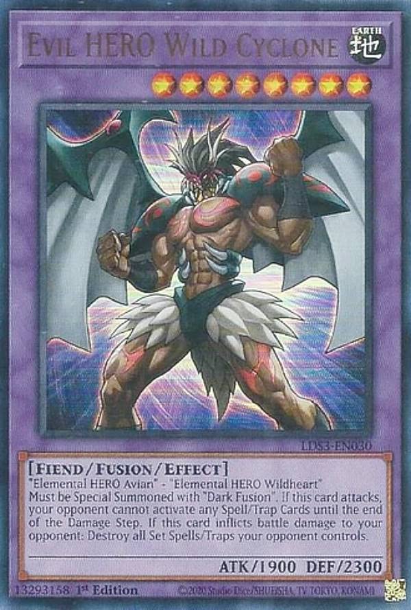 Amazon.co.jp: 遊戯王 LDS3-EN030 E－HERO ワイルド・サイクロン