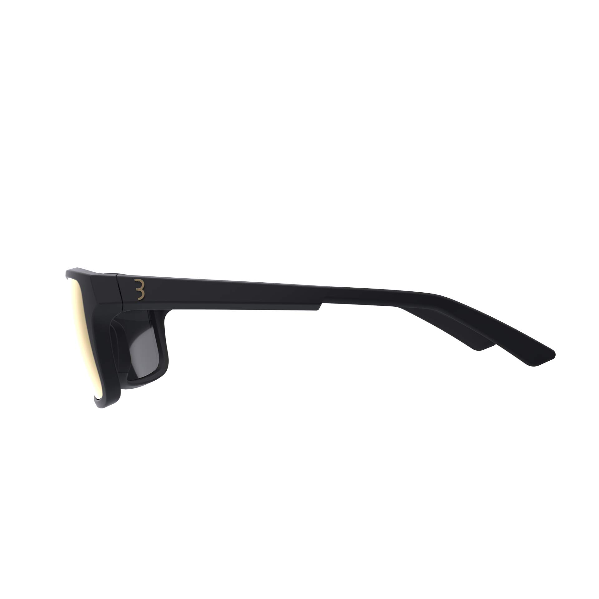 BBB Cycling Sportbrille Casual MTB Rennrad Urban E-Bike Multi-Sport Sonnenbrille Fahrradbrille Matt Schwarz Spectre BSG-66