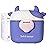 Bebamour Baby Formula Dispenser On The Go, Formula Container to Go, Formula Holder for Travel, Candy Fruit Snack Storage Container with Scoop and Leveller (Purple Cow)