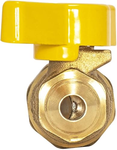 Miniatura 5 de Eastman 60001, Válvula de bola de gas recta de latón, 38 pulgadas Flare x 12 pulgada, 12 pulgada FIP x 38 pulgadas de diámetro exterior