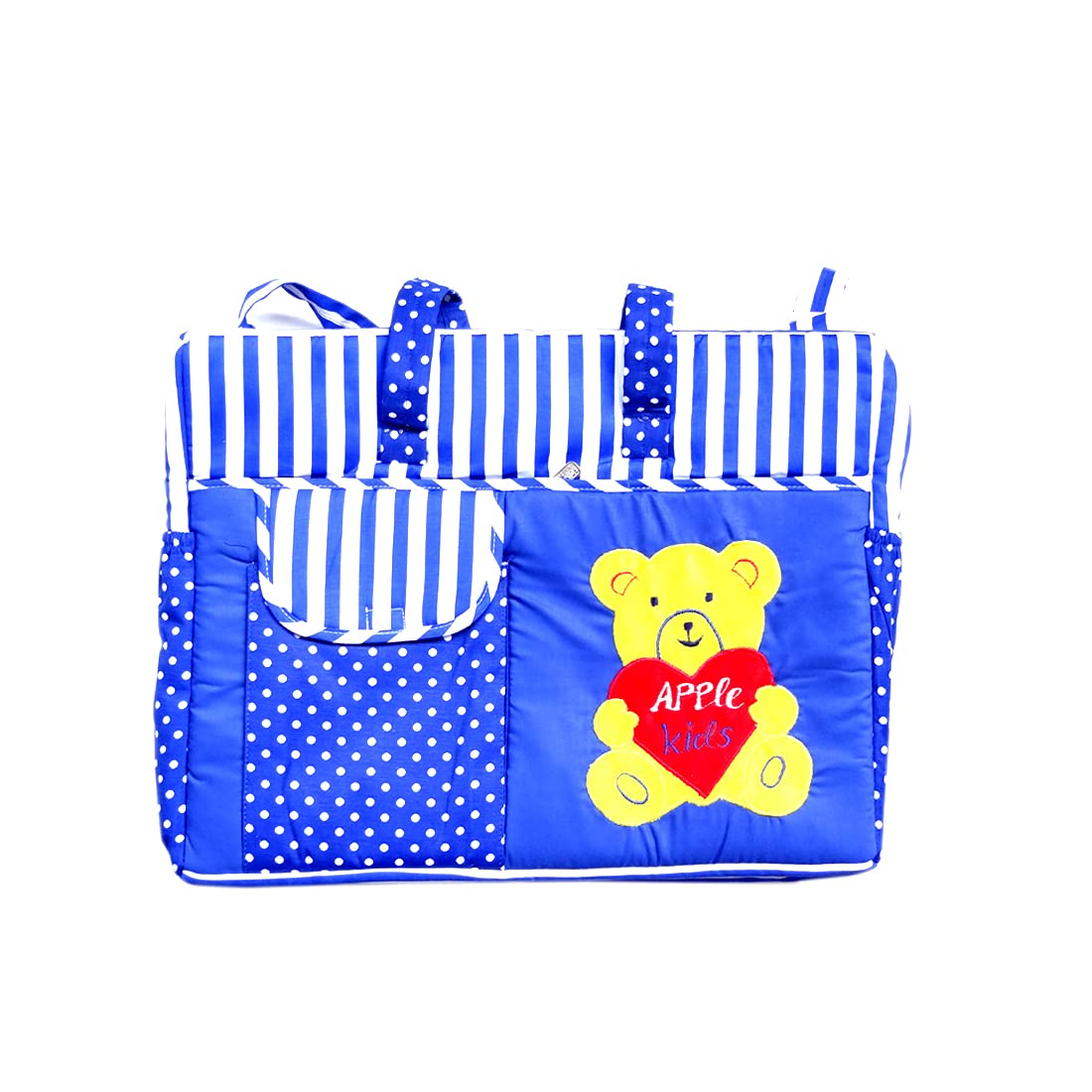 KIKENew Born Baby Multipurpose Mother Bag Diapper Changing Multi Compartment for Baby Care and Maternity Handbag Messenger Bag Diaper Nappy Mama Shoulder Bag 0-24 Months Pack of 1 (Blue)