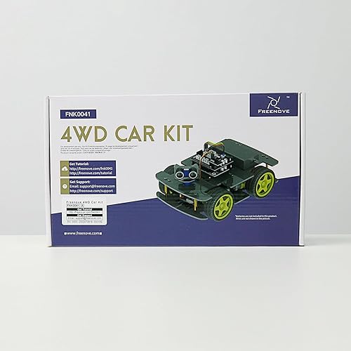 Vista 8 de Freenove Kit de coche 4WD (compatible con Arduino IDE), seguimiento de línea, evitación de obstáculos, aplicación de control inalámbrico, servo