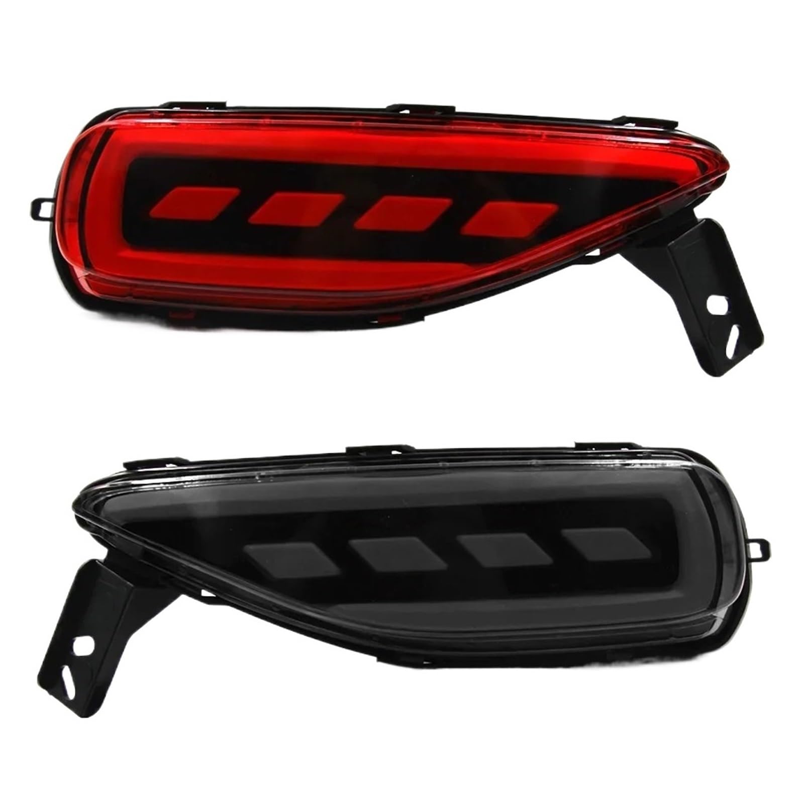 Conjunto piloto trasero coche Reflector De Parachoques Trasero LED Para FORTUNER 2016-2024, Luces Freno DRL, Accesorios Lámpara Parada, Reemplazos, 2 Uds