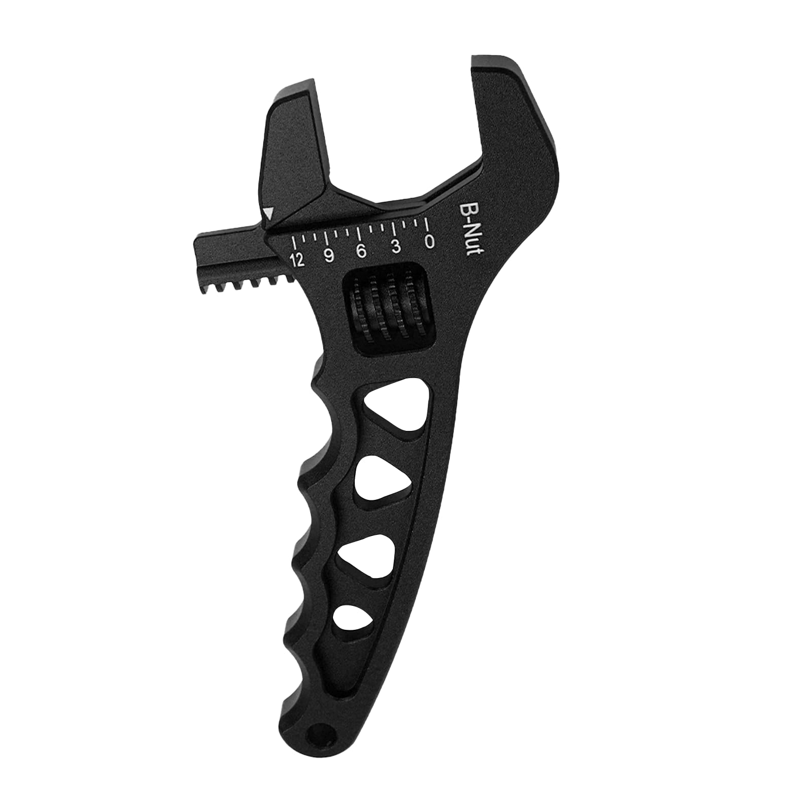 BARTOO AN Hose Fitting Adjustable Wrench 3AN-12AN Lightweight Aluminum (Black)