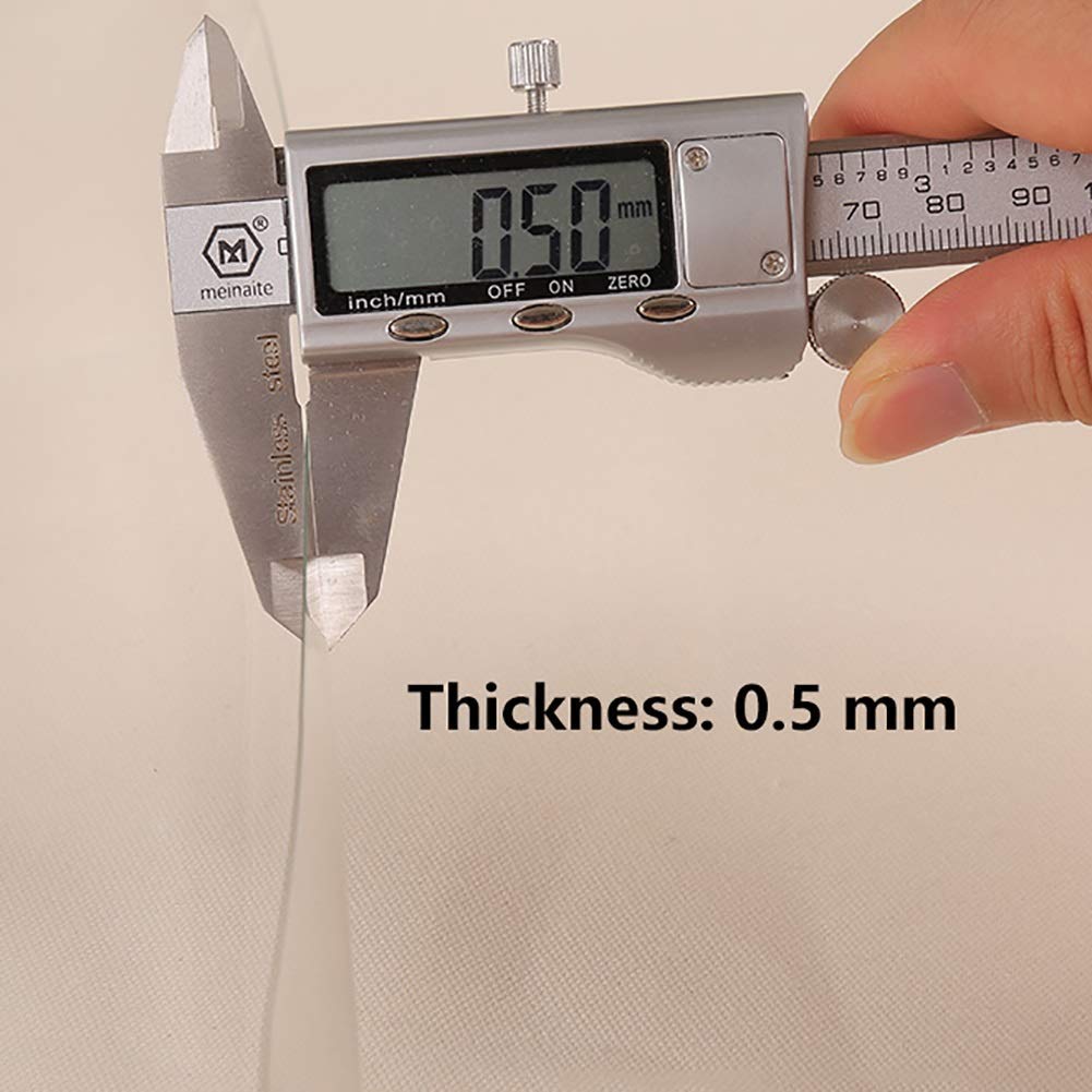 Groß Heavy Duty Persenning Heavy Duty Klar Tarp Mit Tüllen, Pvc-Wasserdichtes Plastikregenschutz-Tuch, Geringes Gewicht, Hohe Transparenz Tarpaulin Wasserdichter Heavy Duty,1M X 2M