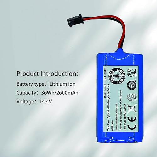 Miniatura 3 de Haotermai Batería de repuesto de 14.4V 2600mAh compatible con Deebot N79S N79 DN622, Eufy RoboVac 11 11S 11S Plus 11S MAX 15C 15C MAX, Hybrid G10