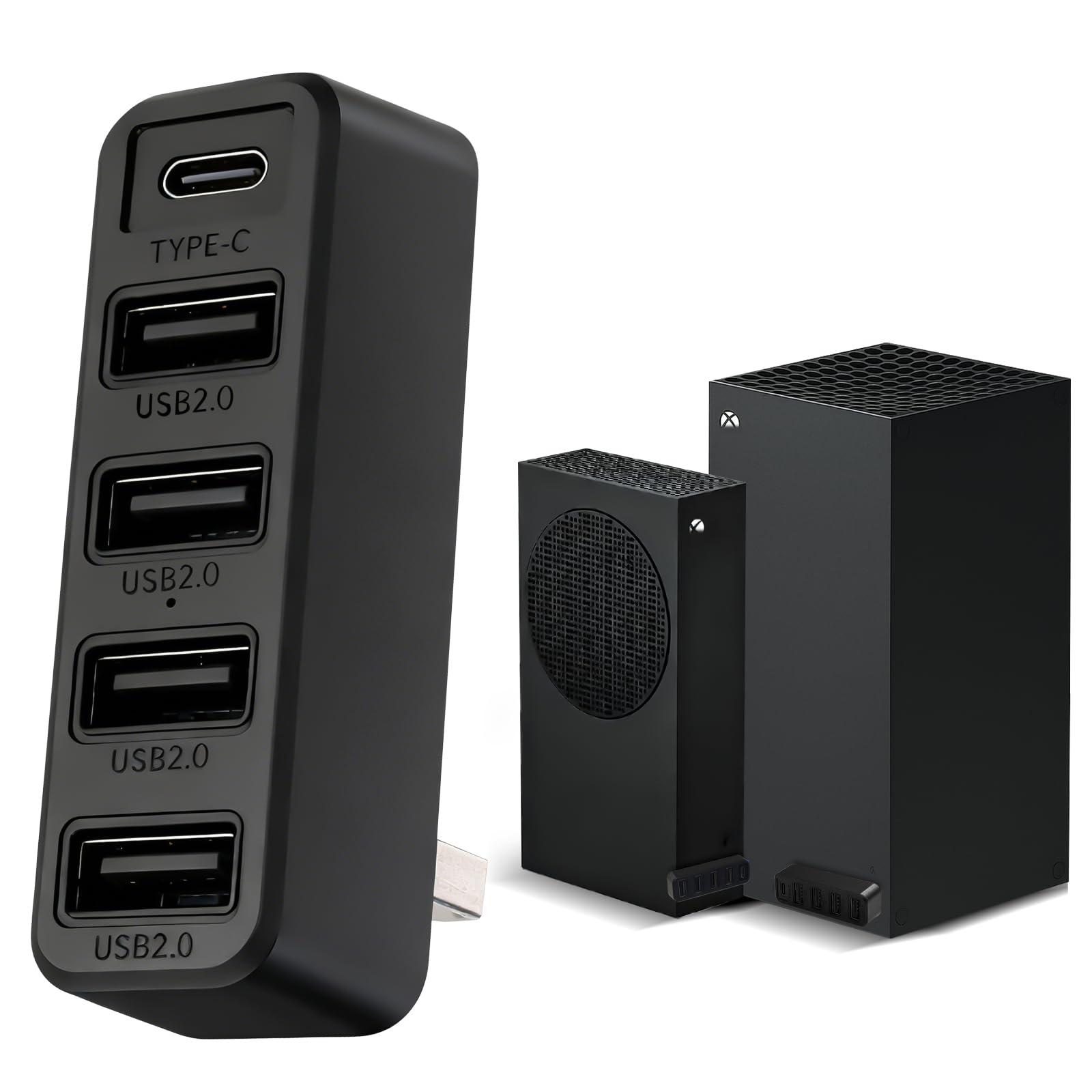 5 Ports USB Hub for Xbox Series X S Consoles Xbox Series USB Hub High-Speed Expansion Splitter Adapter