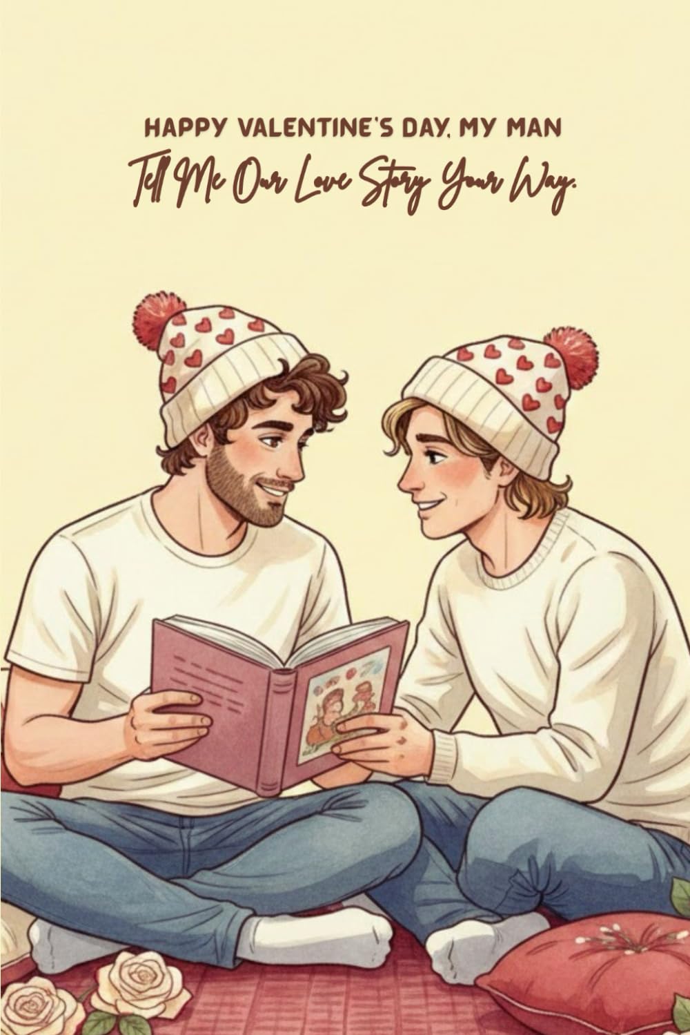 Happy Valentine’s Day, My Man: A Guided Valentine Love Story Journal for Gay Couples