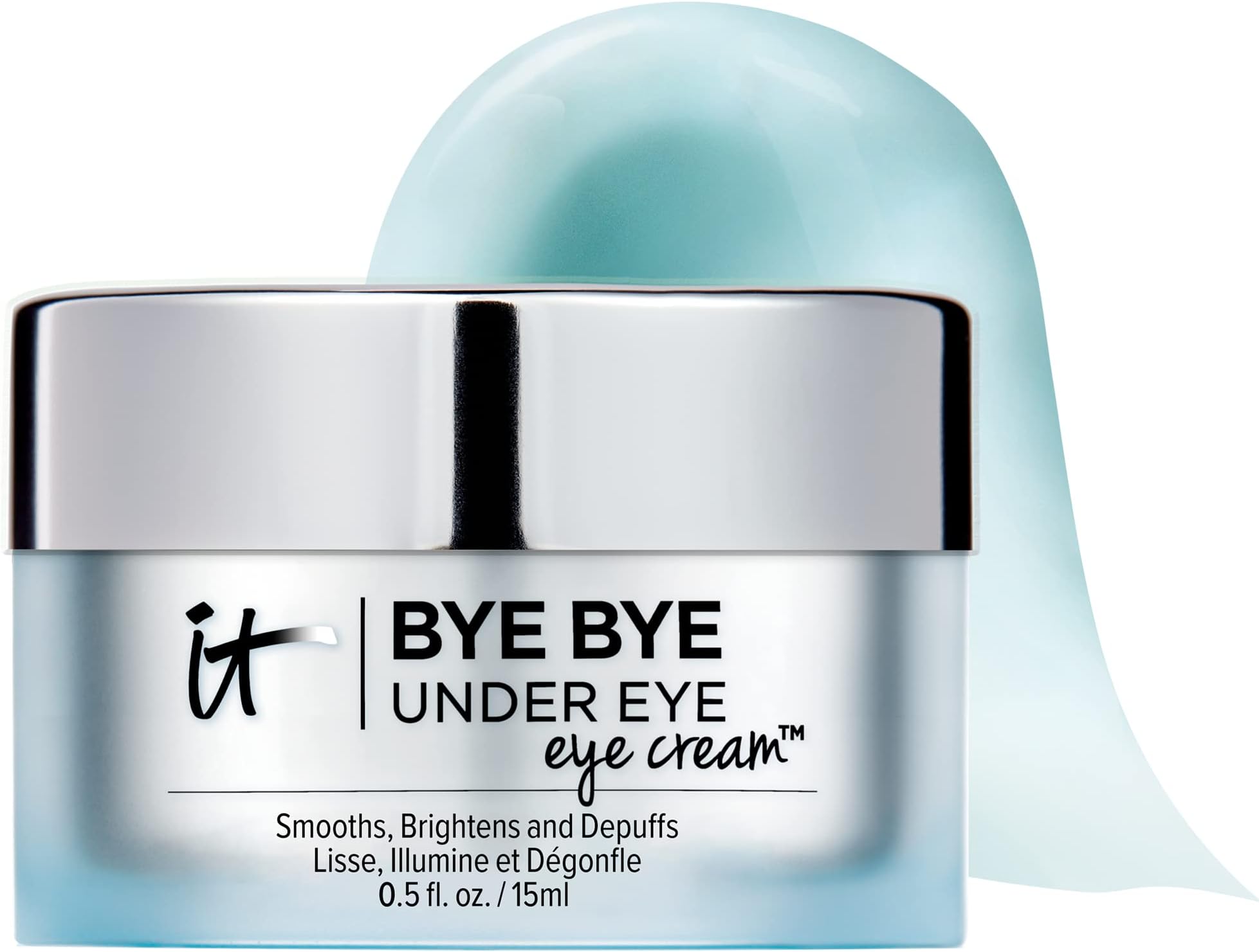 Bye Bye Under Eye Eye Cream - Hydrating, Quick-Absorbing Formula - Smooths The Look Of Fine Lines & Wrinkles, Visibly Brightens Dark Circles - With Hyaluronic Acid - 0.5 Fl Oz