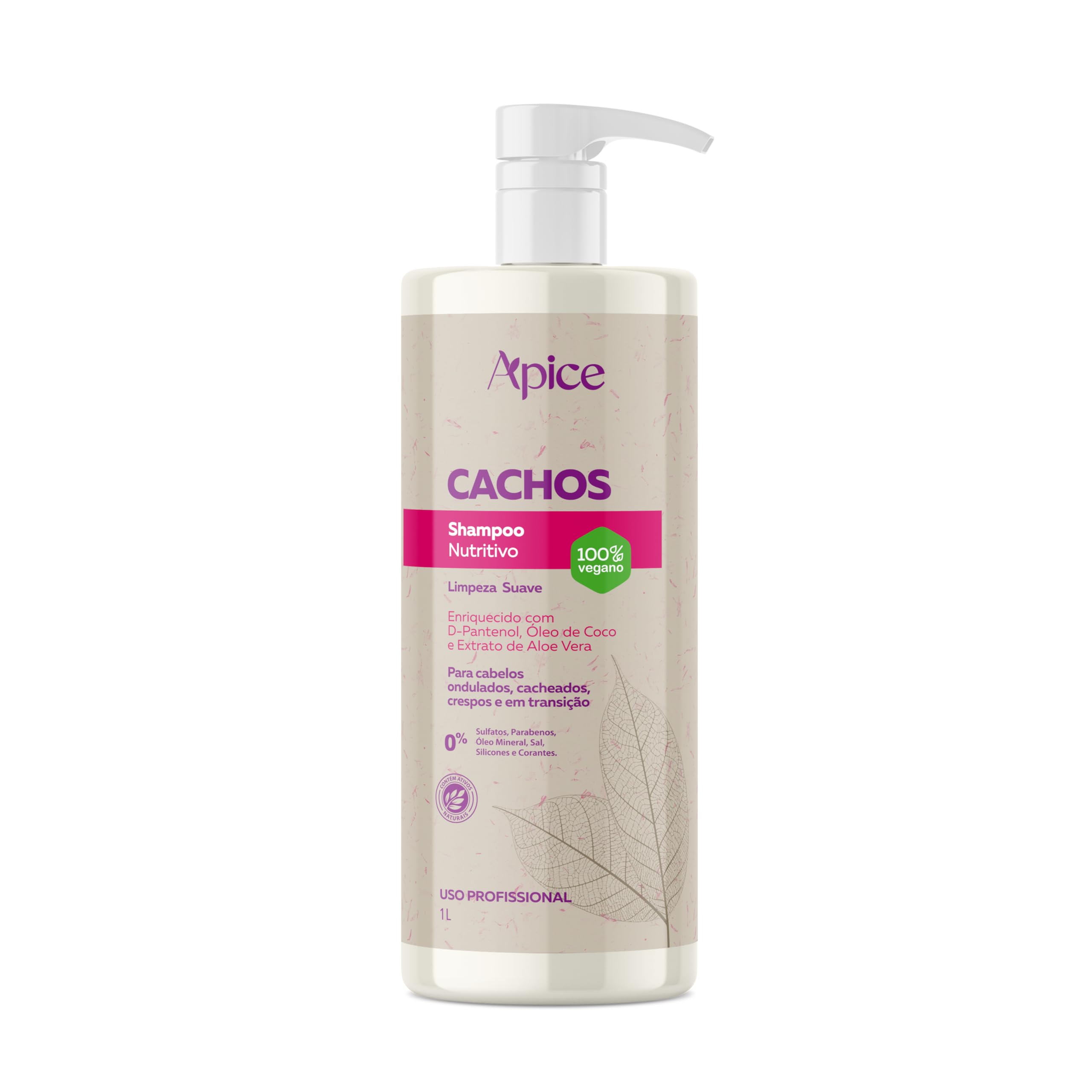 Ápice Shampoo Cachos Nutritivo | Higienização Suave com D-Pantenol