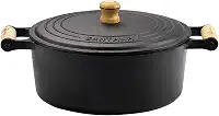 Panela Caçarola De Ferro Fundido e Cabo De Madeira 1.6l Ø 17.5 Nº 18 - Santana